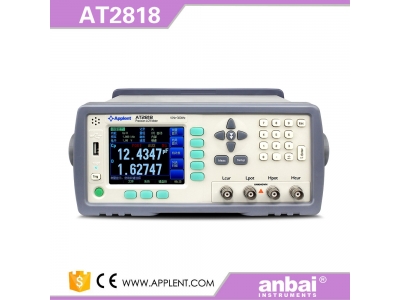 安柏/Applent【AT2818】精密台式LCR数字电桥测试仪,电感电阻电容测量仪 300kHz